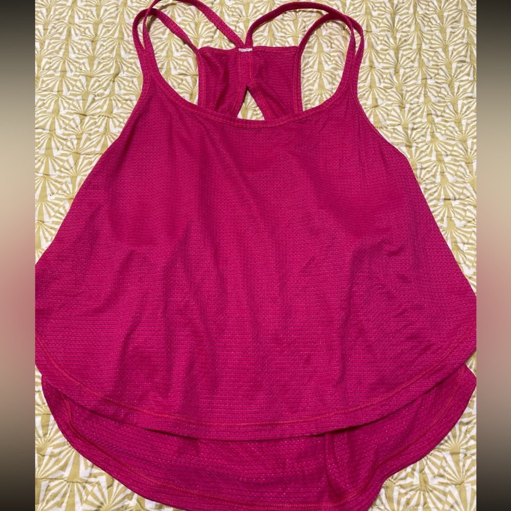 Lululemon hot pink crop top